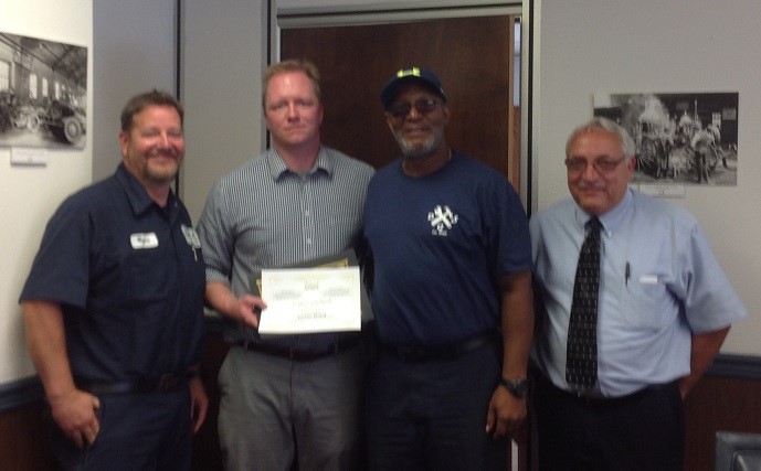 Victor Hood with Sharkey and Supervisors